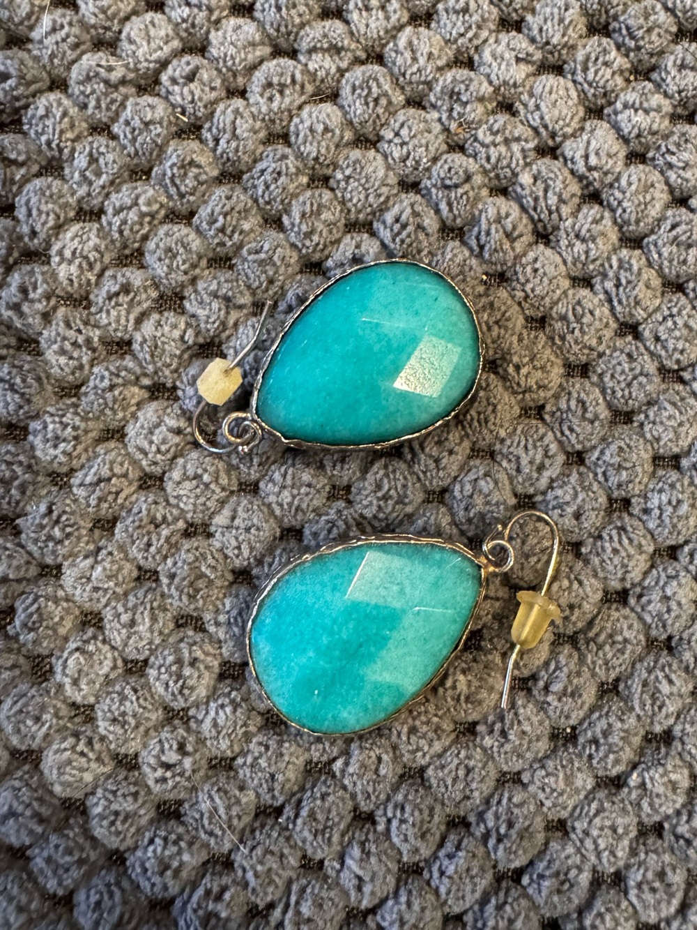 Anthropologie Turquoise Teardrop Dangle Earrings